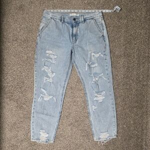KanCan Light Blue Distressed Boyfriend Jeans